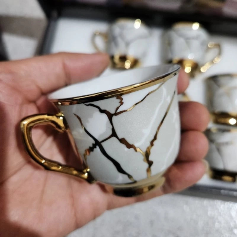 Kit de Xícara de café de Cerâmica em porcelana