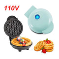 Mini Máquina de Waffles Elétrica Portátil Casa Cozinha Fazer Waffle Panquecas Automático 110V