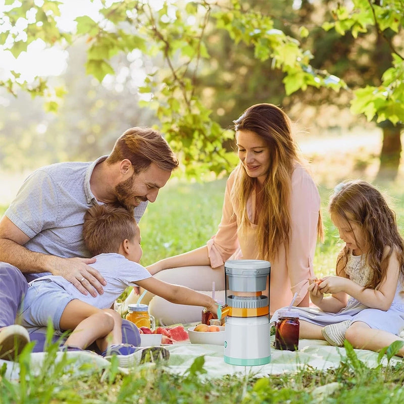 Espremedor de Laranja Elétrico Máquina de Suco de Frutas Juicer Carregamento USB